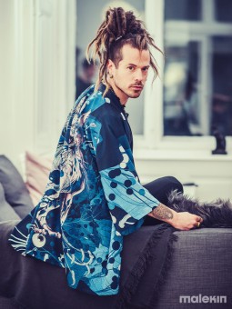 NEKO BLUE SHORT KIMONO