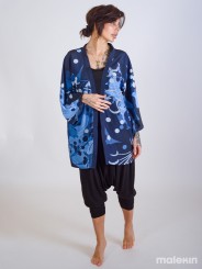 NEKO BLUE SHORT KIMONO