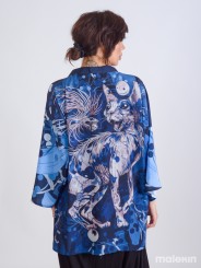 NEKO BLUE SHORT KIMONO