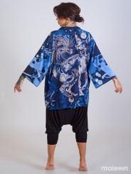 NEKO BLUE SHORT KIMONO