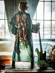 NEKO GREEN EXTRA LONG KIMONO