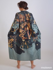 NEKO GREEN EXTRA LONG KIMONO