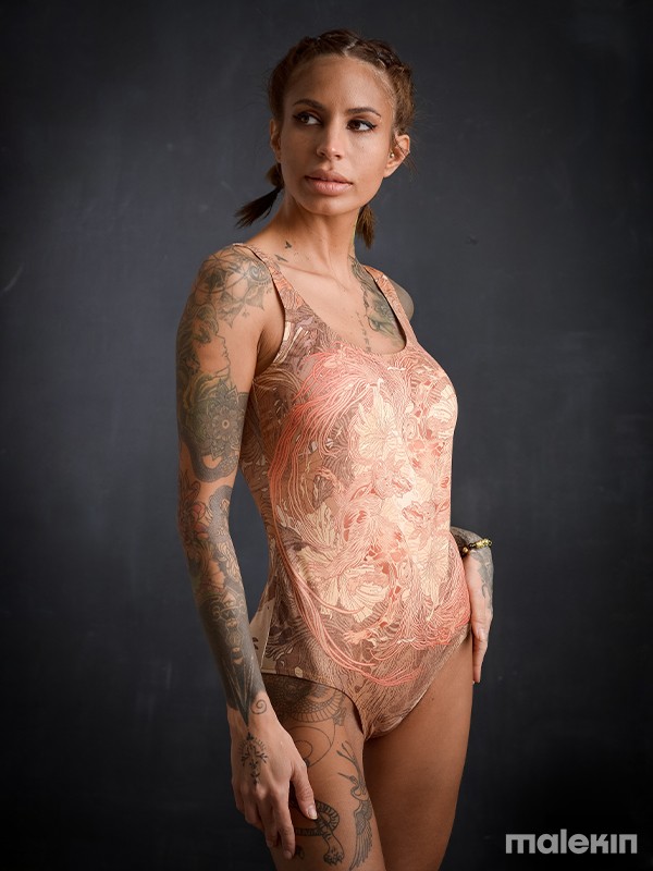 OKAMI LIGHT DEEP CUT SWIMSUIT