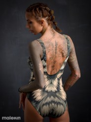 SHINOGA LIGHT DEEP CUT SWIMSUIT