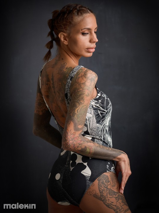 NEKO MONO DEEP CUT SWIMSUIT