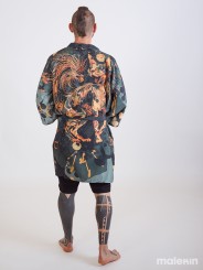 NEKO GREEN LONG KIMONO