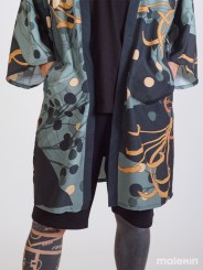 NEKO GREEN LONG KIMONO