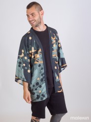 NEKO GREEN SHORT KIMONO