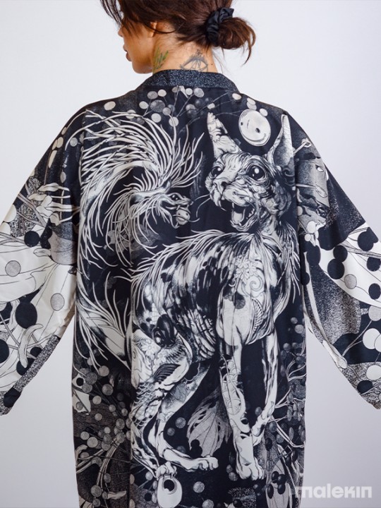 NEKO MONO SHORT KIMONO