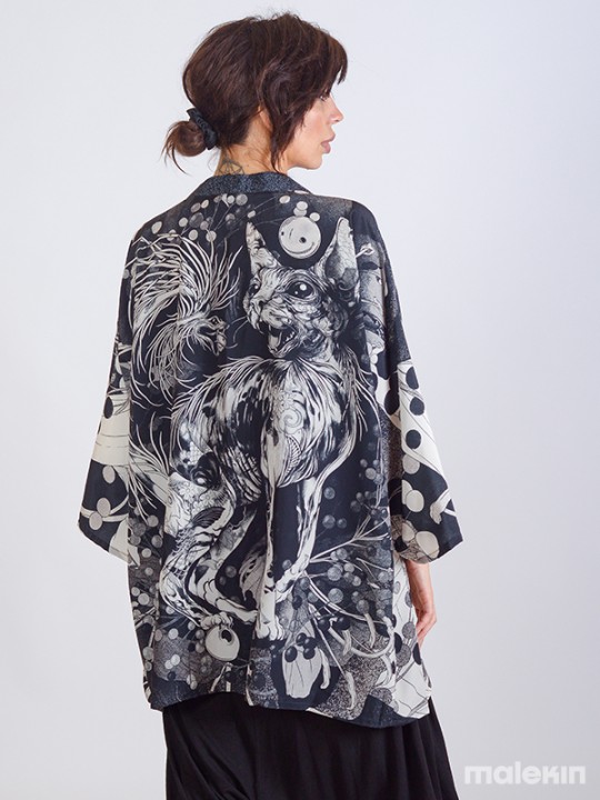 NEKO MONO SHORT KIMONO