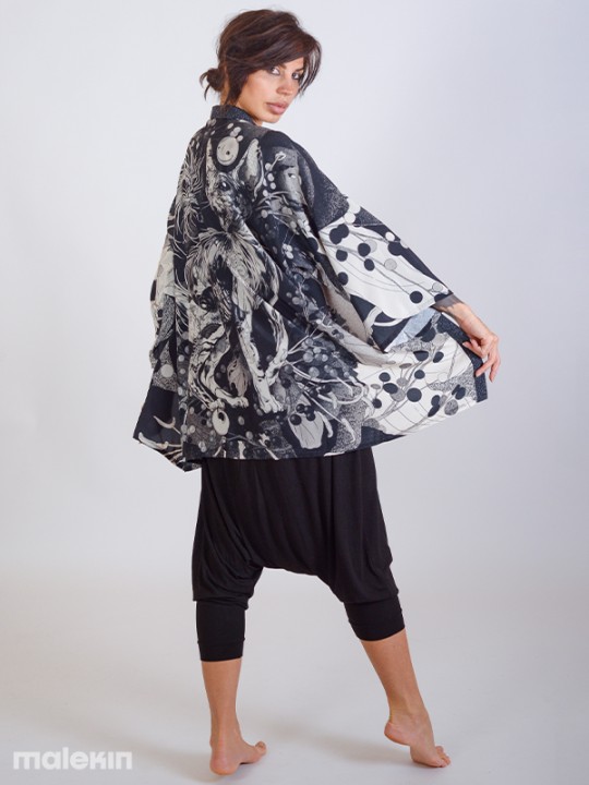 NEKO MONO SHORT KIMONO