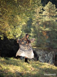 OKAMI DARK EXTRA LONG KIMONO