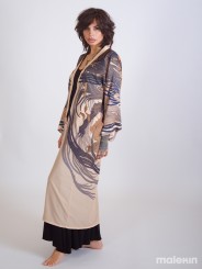 OKAMI DARK EXTRA LONG KIMONO