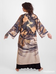 OKAMI DARK EXTRA LONG KIMONO