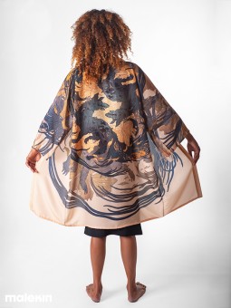 OKAMI DARK LONG KIMONO