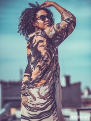 OKAMI DARK LONG KIMONO