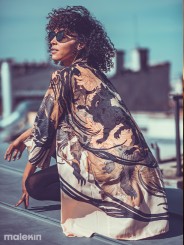 OKAMI DARK LONG KIMONO