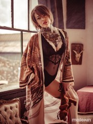 OKAMI LIGHT EXTRA LONG KIMONO