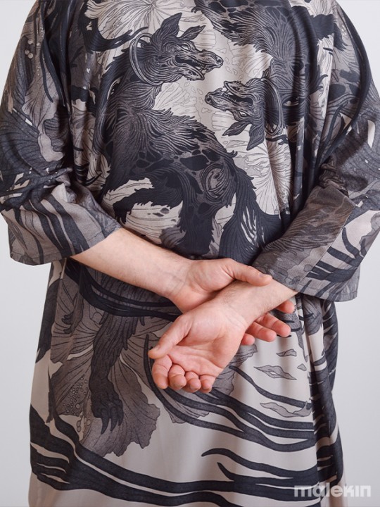 OKAMI MONO LONG KIMONO