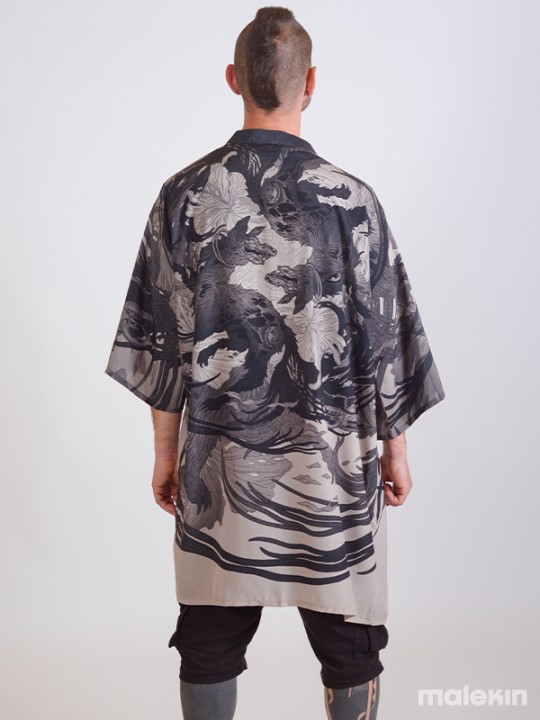 OKAMI MONO LONG KIMONO