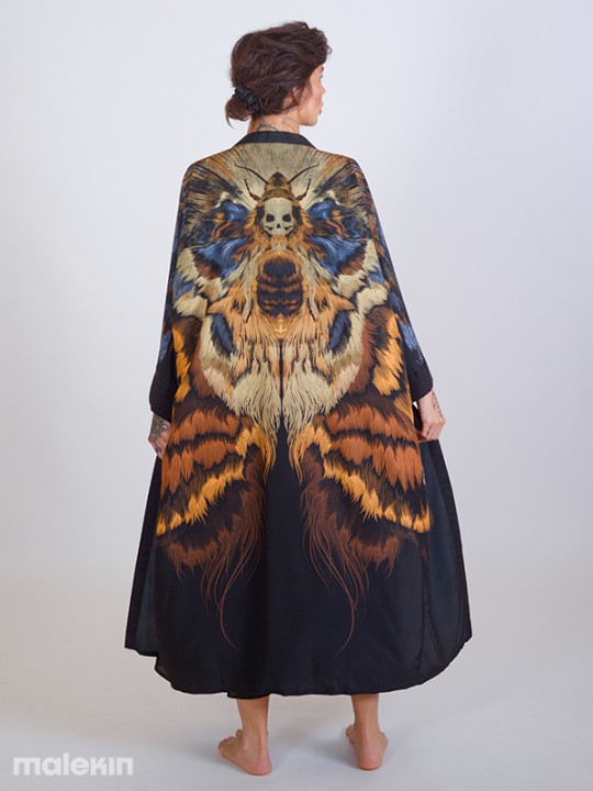 SHINOGA DARK EXTRA LONG KIMONO