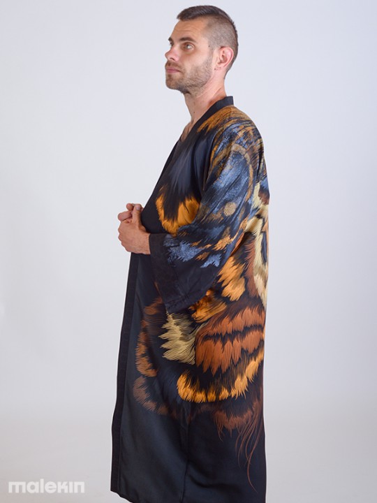SHINOGA DARK EXTRA LONG KIMONO