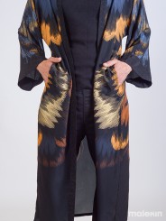 SHINOGA DARK EXTRA LONG KIMONO