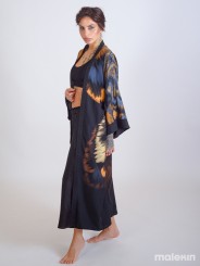 SHINOGA DARK EXTRA LONG KIMONO