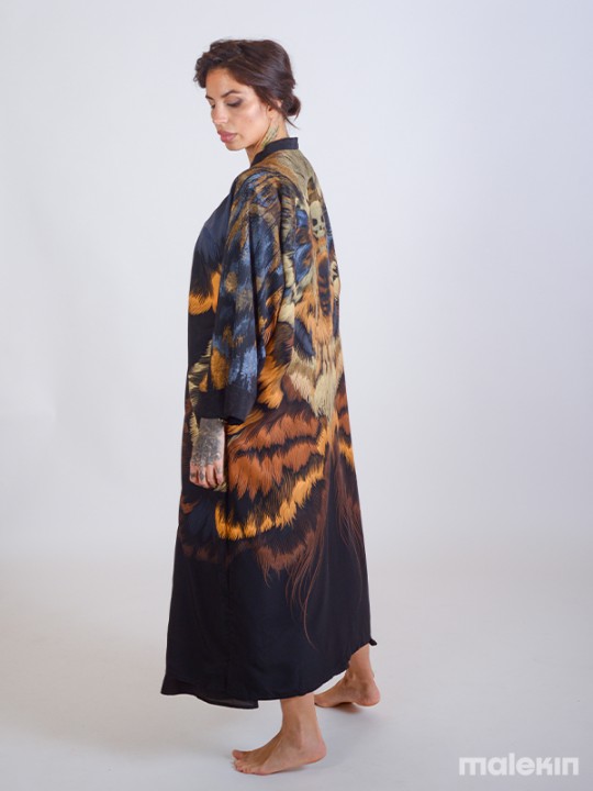 SHINOGA DARK EXTRA LONG KIMONO