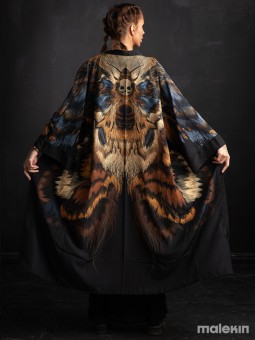 SHINOGA DARK EXTRA LONG KIMONO