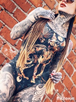 NEKO GREEN DEEP CUT SWIMSUIT