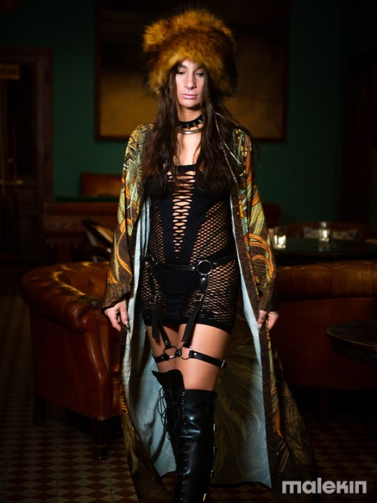 KUSEN DARK EXTRA LONG KIMONO