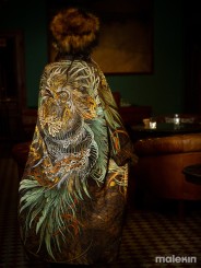 KUSEN DARK EXTRA LONG KIMONO