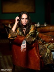 KUSEN DARK EXTRA LONG KIMONO