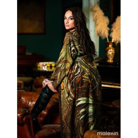 KUSEN DARK EXTRA LONG KIMONO