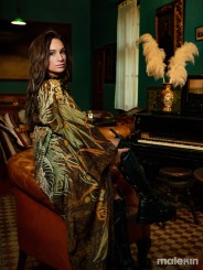 KUSEN DARK EXTRA LONG KIMONO