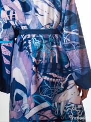 KEOP BLUE EXTRA LONG KIMONO