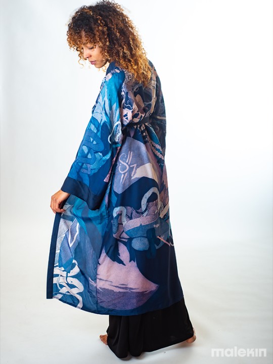 KEOP BLUE EXTRA LONG KIMONO