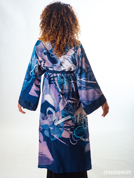 KEOP BLUE EXTRA LONG KIMONO