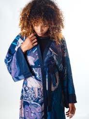 KEOP BLUE EXTRA LONG KIMONO