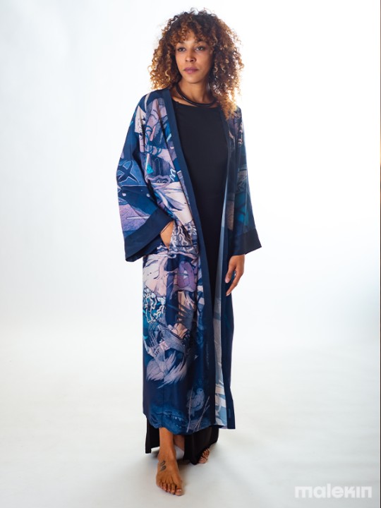 KEOP BLUE EXTRA LONG KIMONO