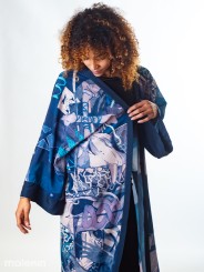KEOP BLUE EXTRA LONG KIMONO