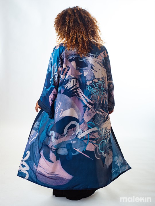 KEOP BLUE EXTRA LONG KIMONO