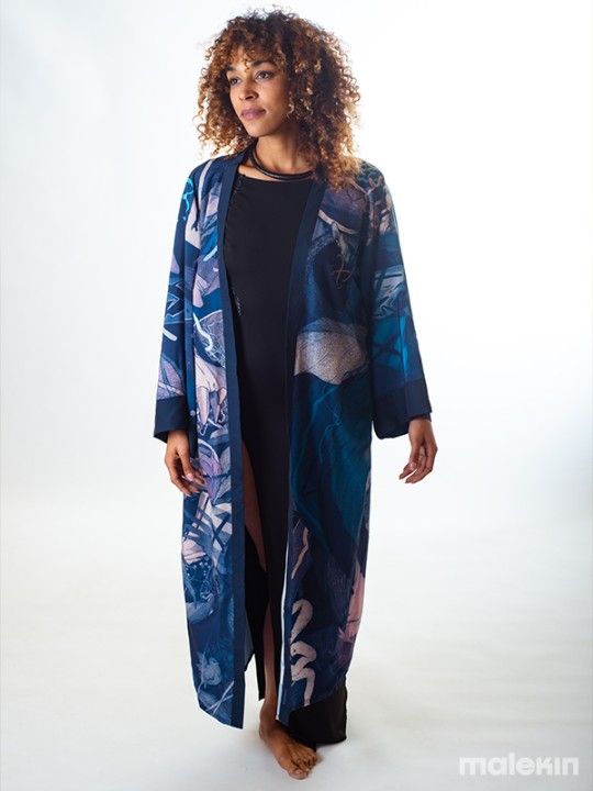 KEOP BLUE EXTRA LONG KIMONO