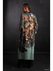NEKO GREEN EXTRA LONG KIMONO