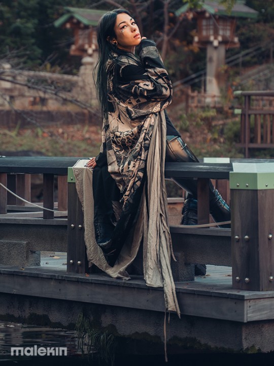 KEOP MONO EXTRA LONG KIMONO