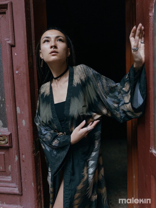 SHINOGA LIGHT EXTRA LONG KIMONO