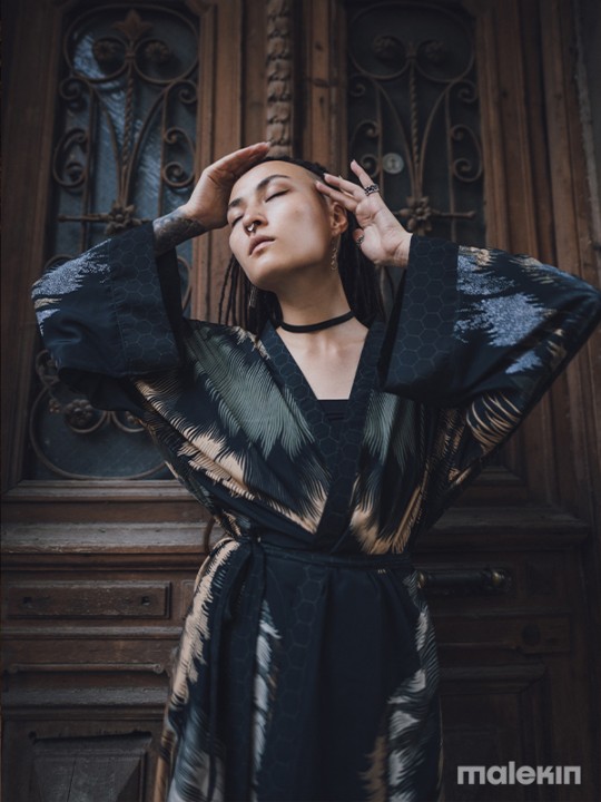 SHINOGA LIGHT EXTRA LONG KIMONO